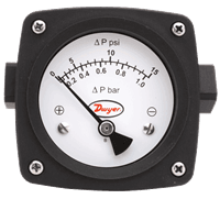 Dwyer Differential Pressure Piston-Type Gauge, Series PTGD