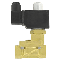 Dwyer Brass Solenoid Valve, 2-Way Guided NO, Series SSV-B