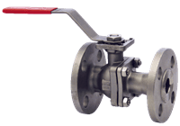 Dwyer 2-Piece Flanged Stainless Steel Ball Valve, Series WE04