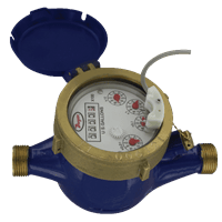 Dwyer Multi-Jet Water Meter With Pulsed Output, Series WMT2