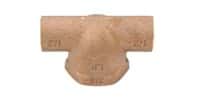 1/2"x1/2"x3/4" CxCxF Brass Purge Tee (Lead Free)