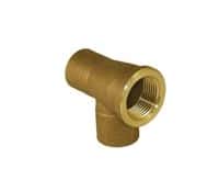 CxFxC Cast Brass Tee (Lead Free)  