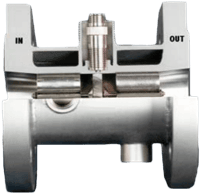 Hoffer Turbine Flowmeter, HO Series Flanged Steam Jacketed