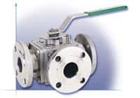 Inline Industries Multi-Port Flanged Ball Valve, 509F