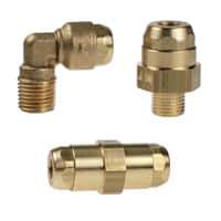 Brass Push-In Fittings for Lubrication and Vacuum Systems - LF 6100