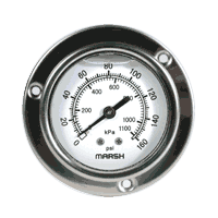 Marsh Bellofram Severe Service Gauge, 63 mm