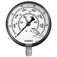 Marsh Bellofram Heating System Gauge