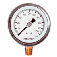 Marsh Bellofram Copper Alloy Internal Gauge, Quality Series 100 mm