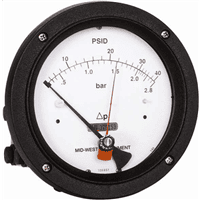 Mid-West Diaphragm Type Differential Pressure Gauge and Switch, Model 140