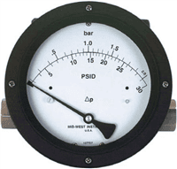 Mid-West Indicating/Non-Indicating Differential Pressure Switch/Transmitter, Model 220 Piston Type