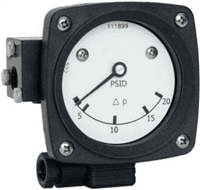 Mid-West Diaphragm Type Differential Pressure Gauge and Switch, Model 522 OEM