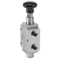 Midland-ACS 1/4" Manually Operated Spring-Return Spool Valve, 1500 Series