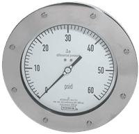 Noshok Differential Pressure Gauge, 1200 Series