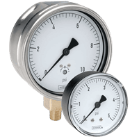 Noshok Low Pressure Diaphragm Dial Indicating Pressure Gauge, 200 Series
