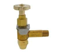 Angle Burner Firomatic Valve 3/8" Flare Inlet x 1/4" MPT Outlet Fusible 