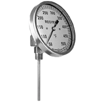 Reotemp Adjustable Angle Bimetal Thermometer
