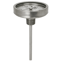 Reotemp Back Connect Bimetal Thermometer