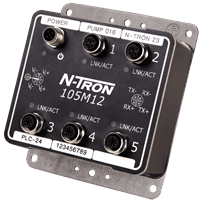 Red Lion Industrial Ethernet Switch, 105M12
