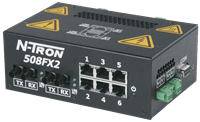 Red Lion Industrial Ethernet Switch, 508FX2