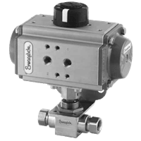 Swagelok 2-Way Pneumatic Ball Valve, 83 Series (ISO 5211-Compliant)