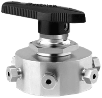 Swagelok 6-Way Instrumentation Ball Valve, 40 Series