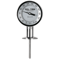 Tel-Tru Sanitary Bimetal Thermometer