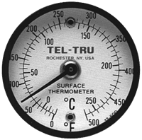Tel-Tru Surface Thermometer, Tab