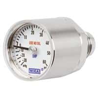 WIKA Mini Diaphragm Pressure Gauge, Model 432.10, 432.15