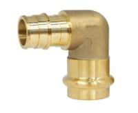 H-36843W 3/4" Press x Pex 90-Degree Adapter for F1960 Expansion Style Pex 