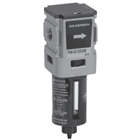 Wilkerson F08 Series Modular Particulate Filter, Port Sizes 1/4; Flows to 42 SCFM