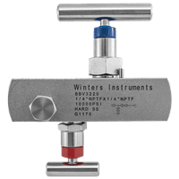 Winters Instruments Block and Bleed Valve Two Handle, BBV