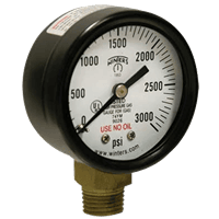 Winters Instruments Compressed Gas Pressure Gauge, PCG