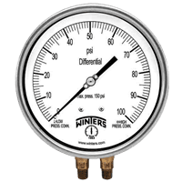 Winters Instruments Differential Pressure Gauge, PDT