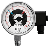Winters Instruments Premium Stainless Steel Pressure Gauge with Electrical Contacts, PEC