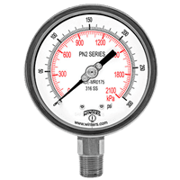 Winters Instruments NACE Liquid Filled Pressure Gauge, PN2
