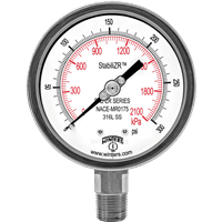 Winters Instruments NACE StabiliZR Pressure Gauge, PN2-ZR