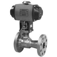 Worcester-Controls Valve, Three-Piece, Full-Port Flanged, One-Piece Flanged