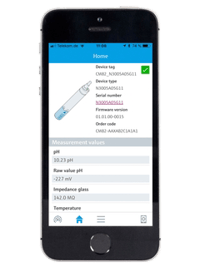 Liquiline Compact CM82_SmartBlue_Homescreen.png