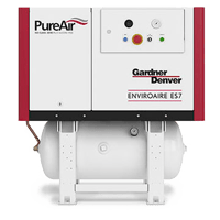 Rotary Scroll Oil Less Air Compressor EnviroAire ES Simplex on Tank.png