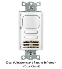 Dual (Ultrasonic and Passive Infrared), Dual Circuit.png