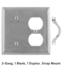 2-Gang, 1 Blank, 1 Duplex, Strap Mount.png