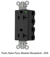Flush, Nylon Face, Modular Receptacle -20A.png
