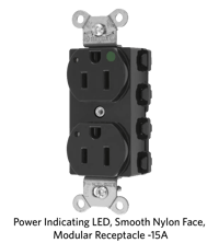 Power Indicating LED, Smooth Nylon Face, Modular Receptacle -15A.png