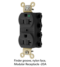 Finder groove, nylon face, Modular Receptacle  -20A.png