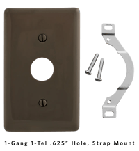 1-Gang, 1-Tel .625” Hole, Strap Mount.png