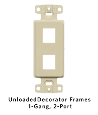 Unloaded Decorator Frames - 1-Gang, 2-Port.png