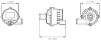 Jabsco Plastic Sealless Centrifugal Pump, 59510 0012 Series