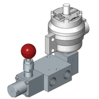 Midland-ACS 1/4" Pilot Solenoid Operated Spring-Return Spool Valve, 1500 Series