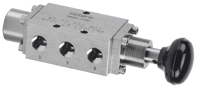 Midland-ACS 1/2" Mechanically Operated Spring-Return Spool Valve, 1600 Series