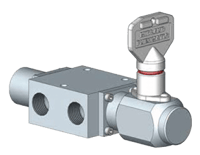 Midland-ACS 1/2" Mechanically Operated Spring-Return Spool Valve, 1600 Series